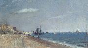 John Constable Brighton Beach,with colliers Sweden oil painting artist